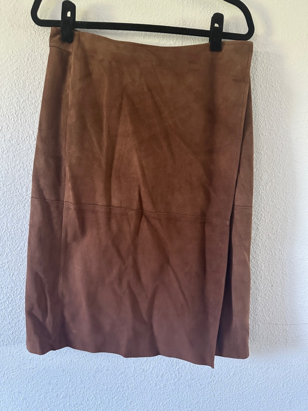 Theory Brown Suede Pencil Skirt 100% Goat